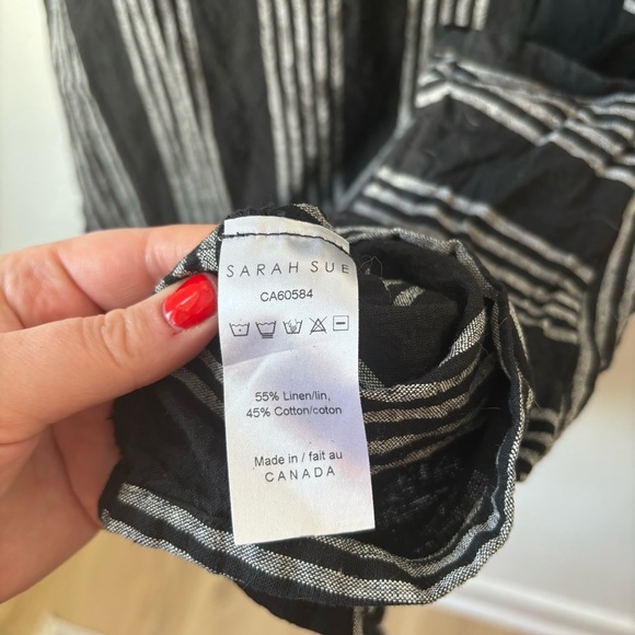 Sarah Sue Linen Striped Dress - Picture 5 of 6